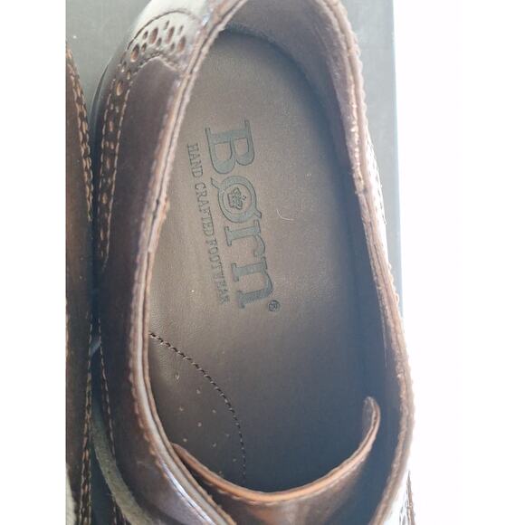 Born Handcrafted Footwear Brown Leather Wingtip Oxford Shoes – Size 8 / 41 - Picture 4 of 9